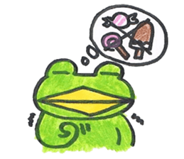 frog place KEROMICHI-AN  Heart sticker #1784534