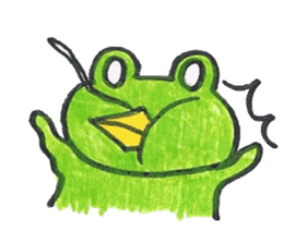 frog place KEROMICHI-AN Heart sticker #1784535