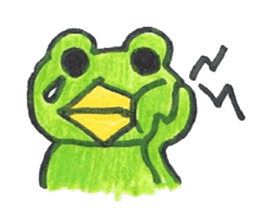 frog place KEROMICHI-AN Heart sticker #1784536