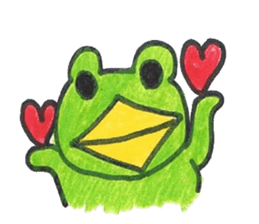 frog place KEROMICHI-AN  Heart sticker #1784538