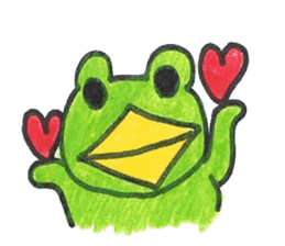 frog place KEROMICHI-AN Heart sticker #1784538