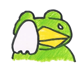 frog place KEROMICHI-AN  Heart sticker #1784542