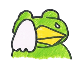 frog place KEROMICHI-AN Heart sticker #1784542