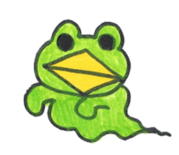frog place KEROMICHI-AN Heart sticker #1784545