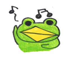 frog place KEROMICHI-AN  Heart sticker #1784546