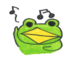 frog place KEROMICHI-AN Heart sticker #1784546