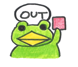 frog place KEROMICHI-AN Heart sticker #1784547