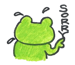 frog place KEROMICHI-AN Heart sticker #1784551