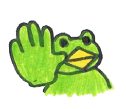 frog place KEROMICHI-AN  Heart sticker #1784552