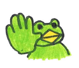 frog place KEROMICHI-AN Heart sticker #1784552