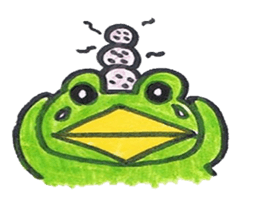 frog place KEROMICHI-AN  Heart sticker #1784553