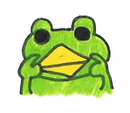 frog place KEROMICHI-AN Heart sticker #1784555