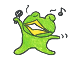 frog place KEROMICHI-AN Heart sticker #1784558