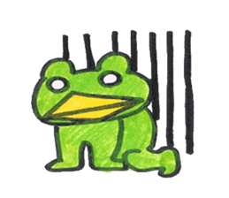 frog place KEROMICHI-AN  Heart sticker #1784559