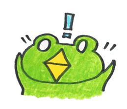 frog place KEROMICHI-AN Heart sticker #1784560