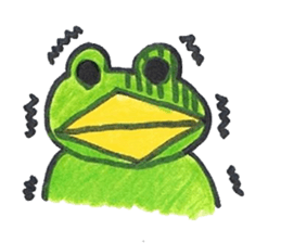 frog place KEROMICHI-AN  Heart sticker #1784562
