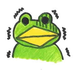 frog place KEROMICHI-AN Heart sticker #1784562