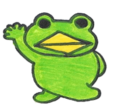 frog place KEROMICHI-AN  Heart sticker #1784563