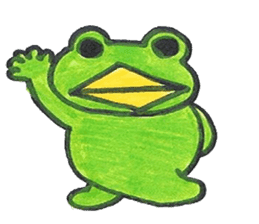 frog place KEROMICHI-AN Heart sticker #1784563