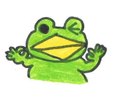 frog place KEROMICHI-AN  Heart sticker #1784564