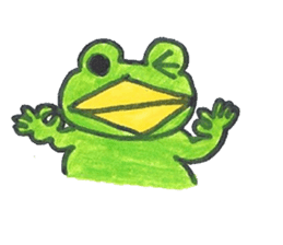 frog place KEROMICHI-AN Heart sticker #1784564