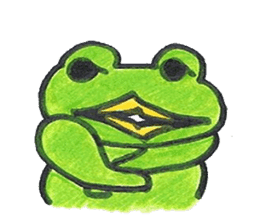 frog place KEROMICHI-AN Heart sticker #1784565