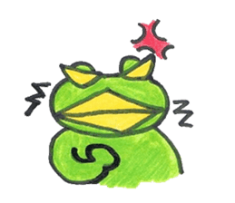 frog place KEROMICHI-AN Heart sticker #1784566