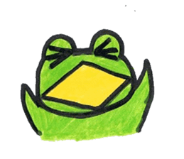 frog place KEROMICHI-AN Heart sticker #1784568