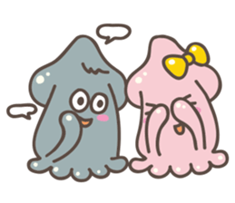 Squid Squid Couple! sticker #1785328