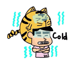 Helmet Cat English edition sticker #1785451