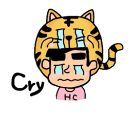 Helmet Cat English edition sticker #1785452