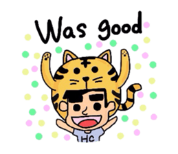 Helmet Cat English edition sticker #1785453