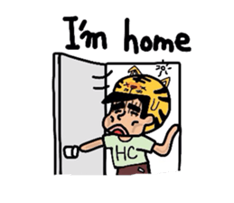 Helmet Cat English edition sticker #1785454