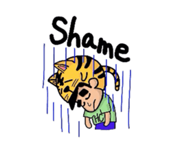 Helmet Cat English edition sticker #1785456