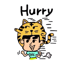 Helmet Cat English edition sticker #1785458