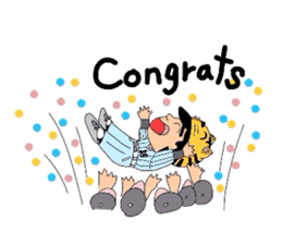 Helmet Cat English edition sticker #1785464