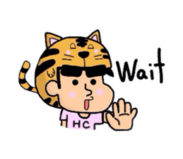 Helmet Cat English edition sticker #1785466