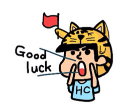 Helmet Cat English edition sticker #1785468