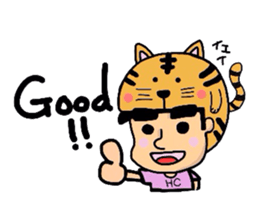 Helmet Cat English edition sticker #1785473