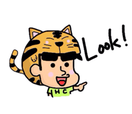 Helmet Cat English edition sticker #1785476