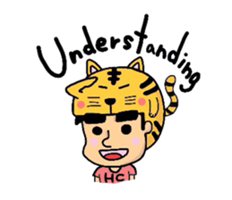 Helmet Cat English edition sticker #1785479