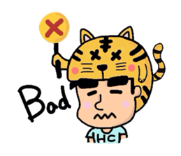 Helmet Cat English edition sticker #1785481