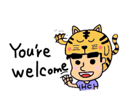 Helmet Cat English edition sticker #1785483