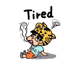 Helmet Cat English edition sticker #1785486