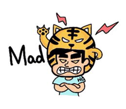 Helmet Cat English edition sticker #1785487