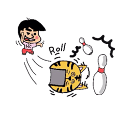 Helmet Cat English edition sticker #1785488