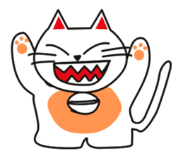 Fuku-chan happy cat sticker #1785729