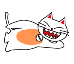 Fuku-chan happy cat sticker #1785730