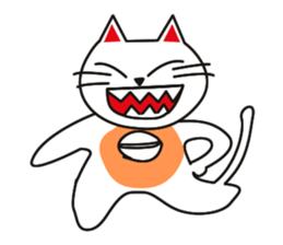 Fuku-chan happy cat sticker #1785731