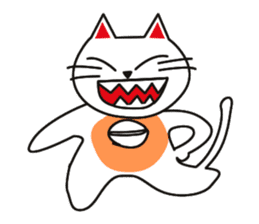 Fuku-chan happy cat sticker #1785731